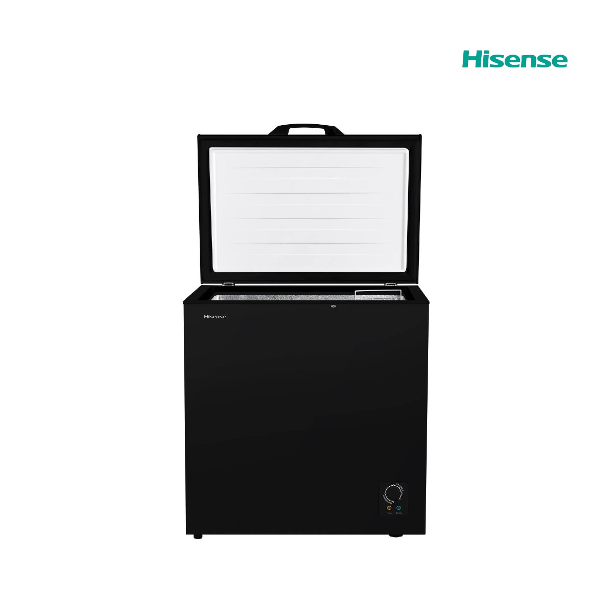HISENSE CHEST FREEZER, 24OL, FAST FREEZER, BLACK,R600 GAS,GLASS DOOR-FC320SH