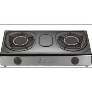 Boscon Stainless Steel 2 Gas Burner Table Top Gas Cooker