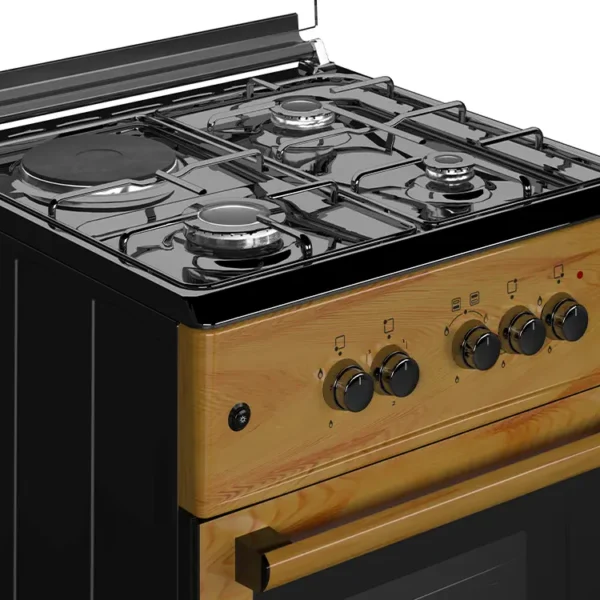 Maxi Gas Cooker 60x60 CM (3+1) Burners IGL Wood - Image 5